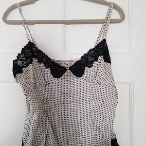 Polka Dots and Lace Camisole Top
